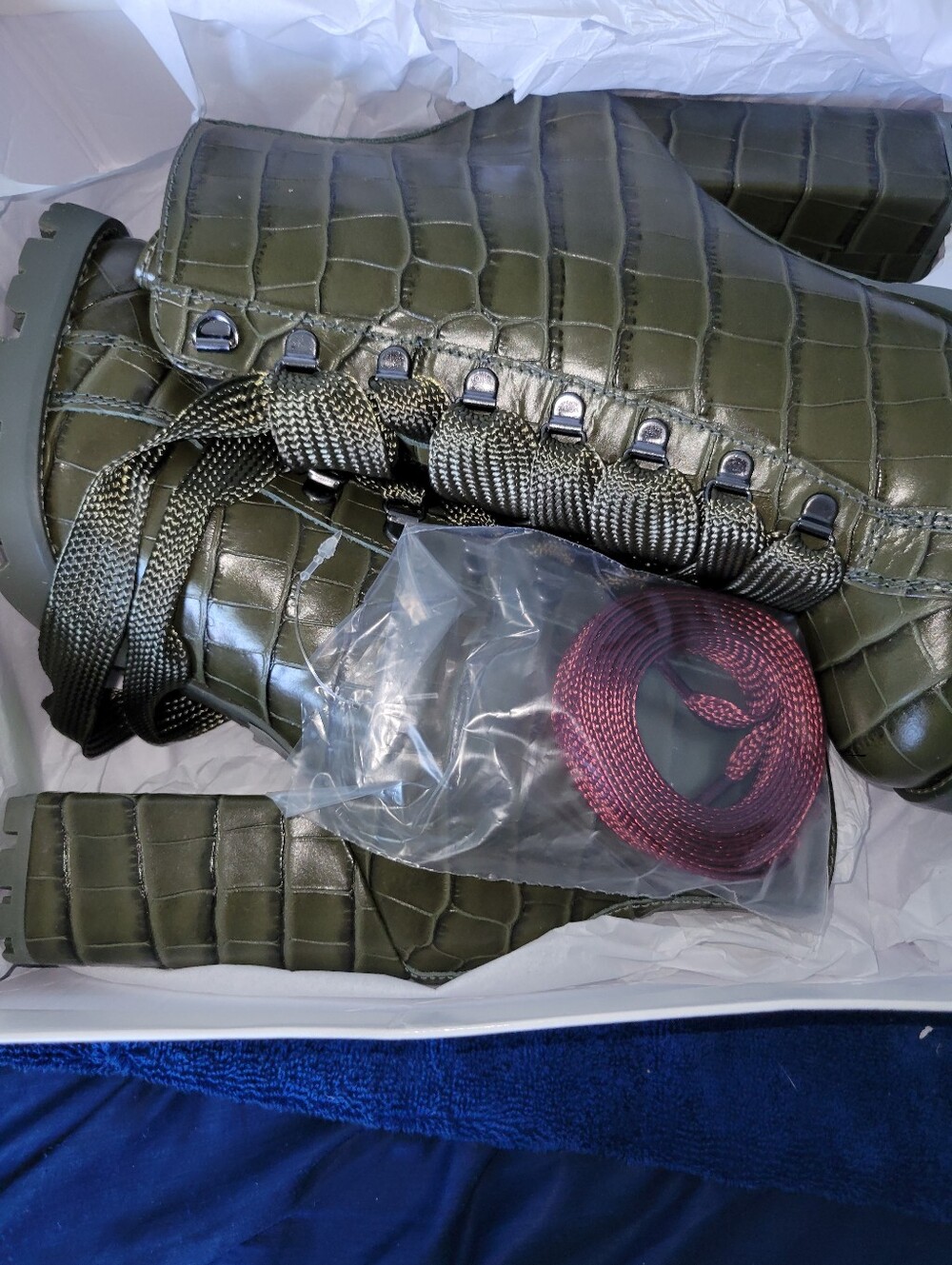 Schutz Miliary Green Boot
